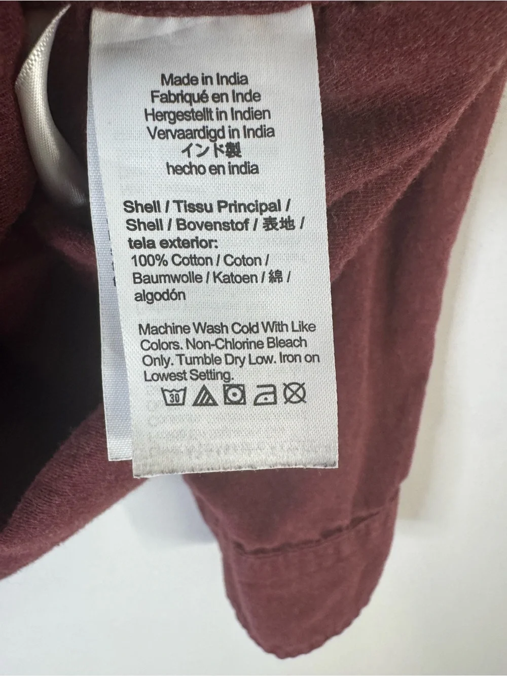 J. Crew Men's Casual Button-Down Shirt in Wine